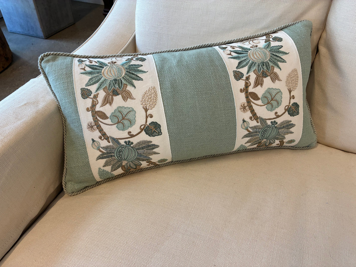 Amy Karyn “Embroidered Panel” Pillow
