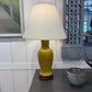 Gray Pair of Chinese Style Acid-Yellow Ceramic Lamps Pete Hathaway