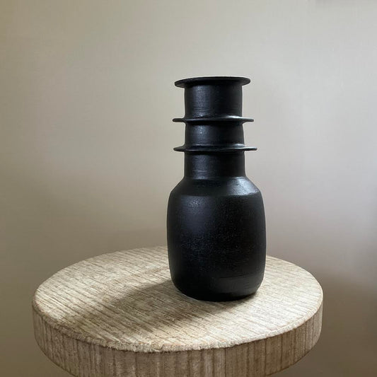 Claude Renaud - Black Saturn Vase