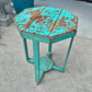 Dark Gray Octagonal Green-Painted Table Pete Hathaway