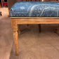 Rosy Brown Louis XVI Style Bleached Wood Bench Pete Hathaway