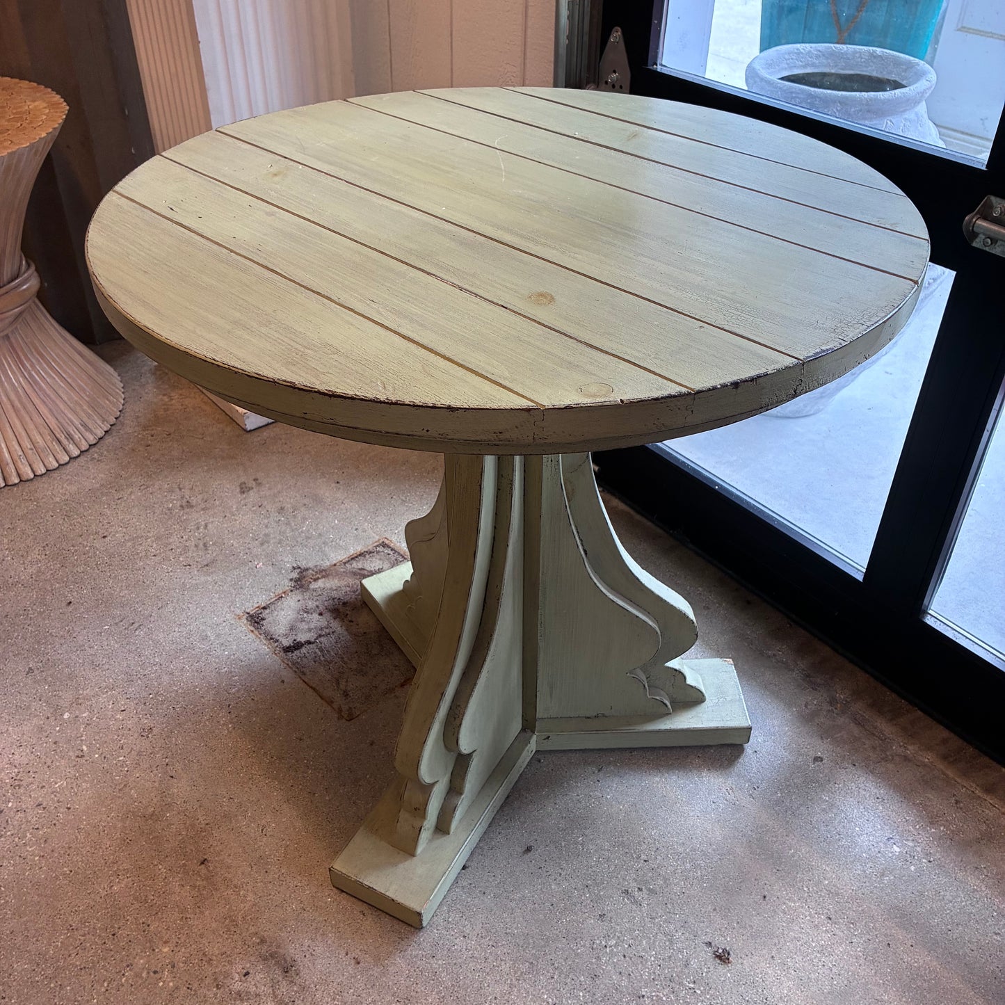 Black Green-Painted Center Table Pete Hathaway