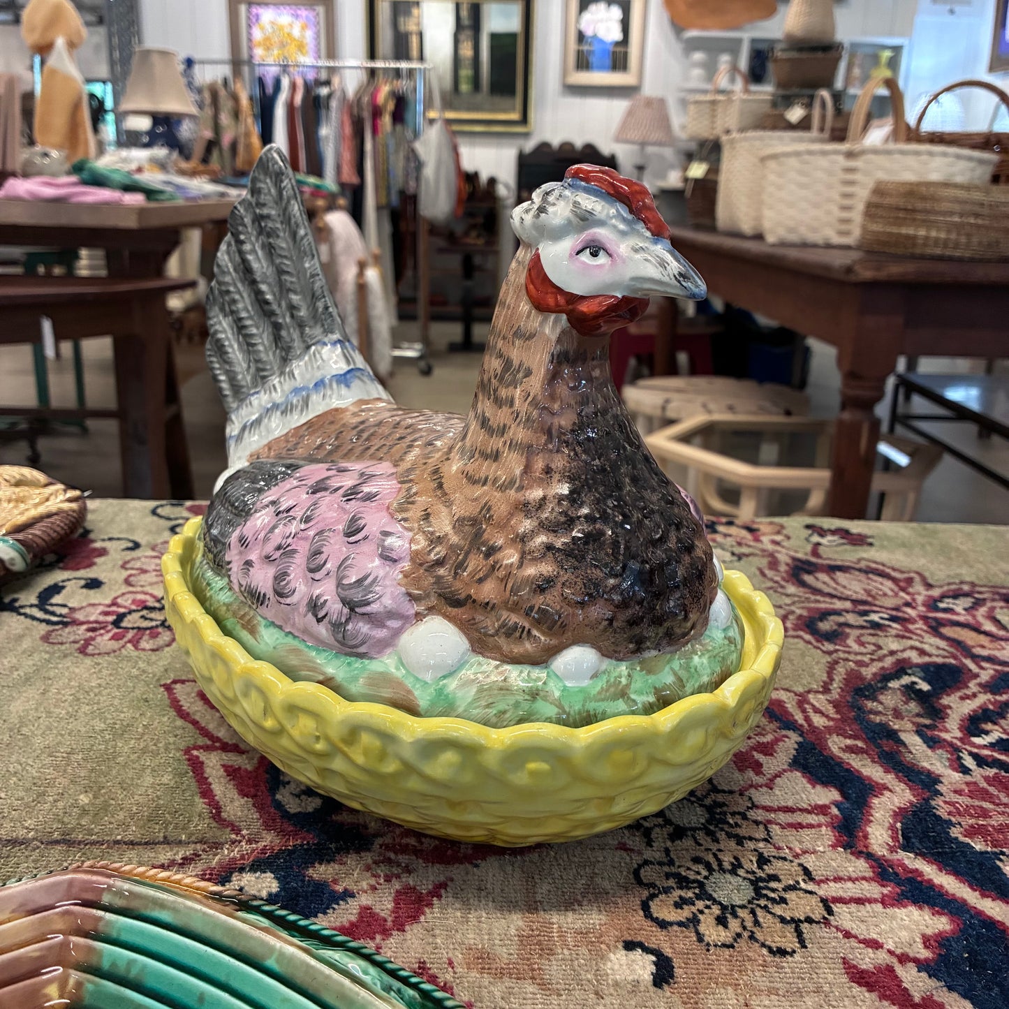 Black English Pottery Nesting Hen Tureen II Pete Hathaway