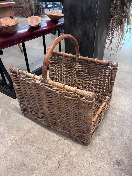 Gray Large Open Willow Basket 100 Main