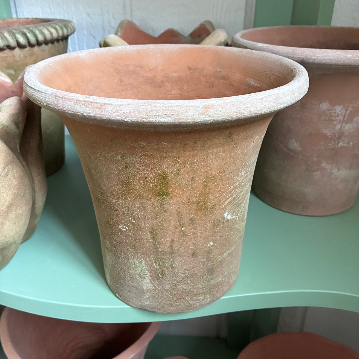 Dim Gray Moss Aged 10” English Planter Campo De Fiori