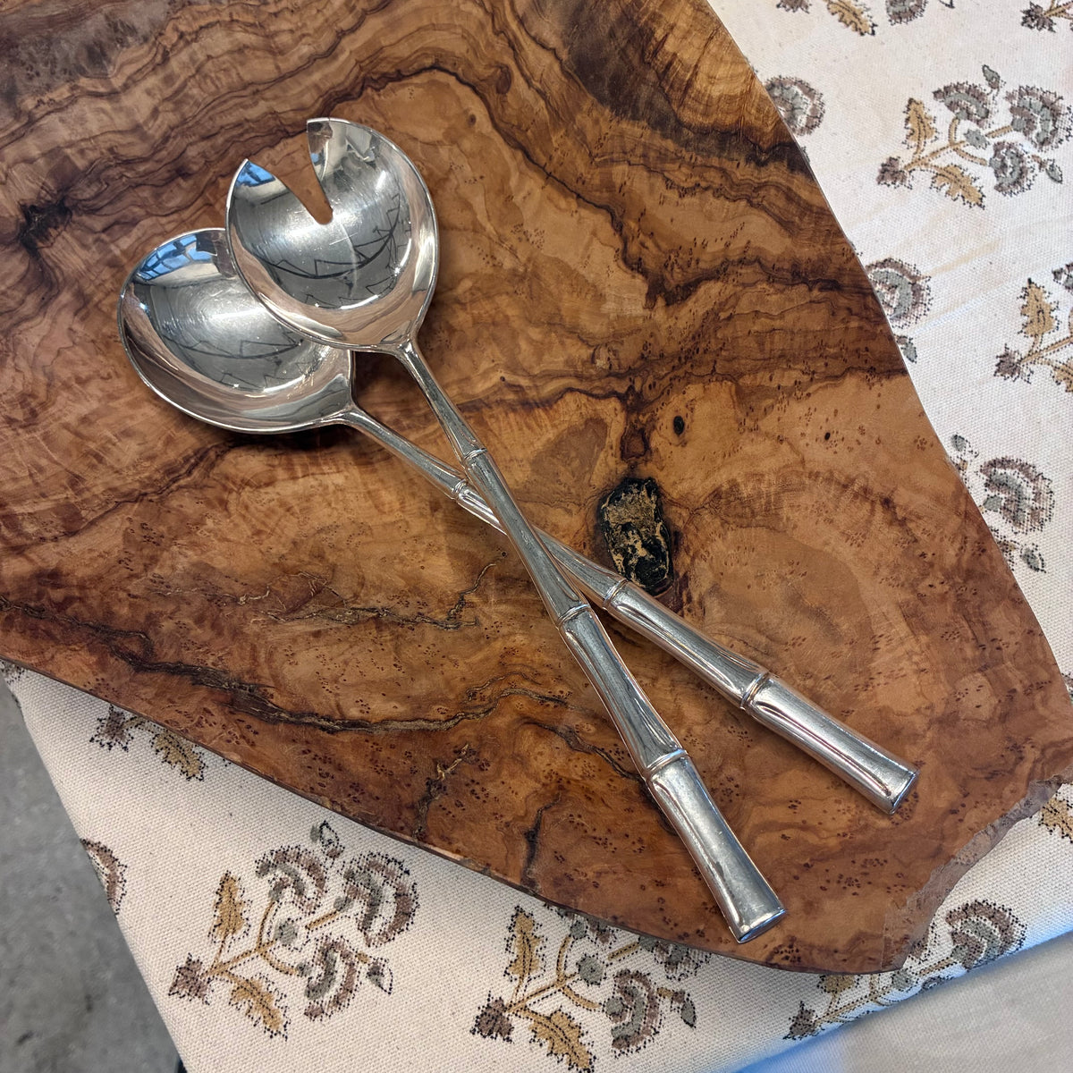 Sienna Silver Plated Bamboo Servers 100 Main