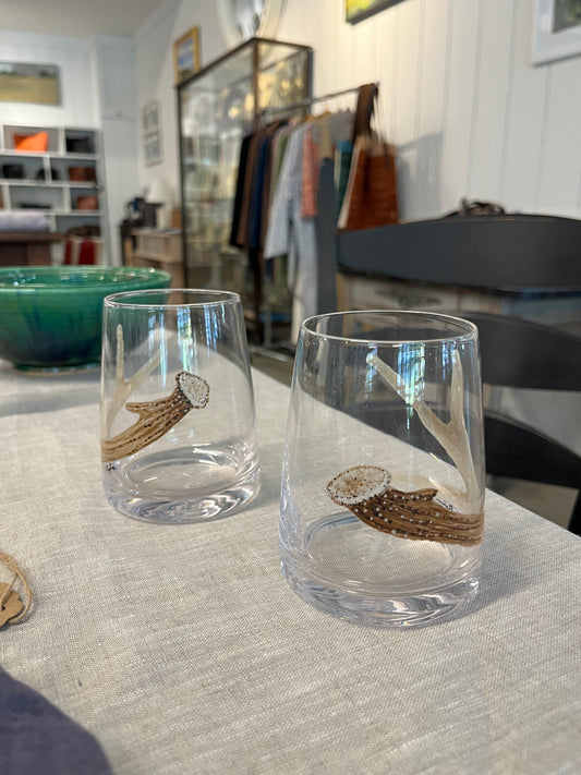 Etched Jellyfish Glass