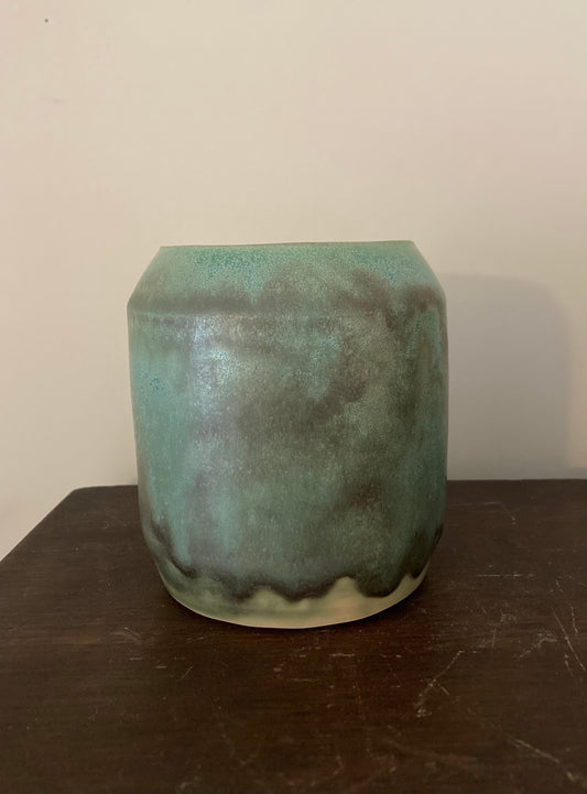 Claude Renaud Squat Green Vase
