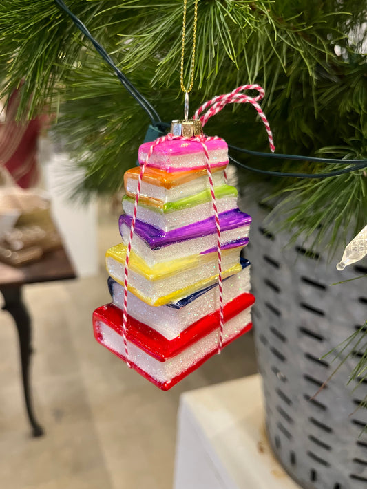 Stack o’ Books Ornament
