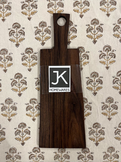 Light Gray Medium Cheese Board with Handle JK Custom Furniture