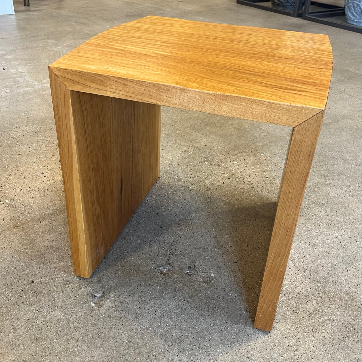 Carved Butternut Side Table