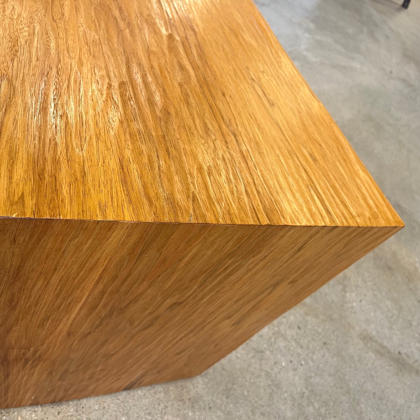 Carved Butternut Side Table