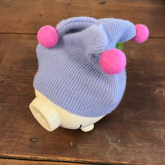 Repurposed Cashmere Baby Hat - Newborn