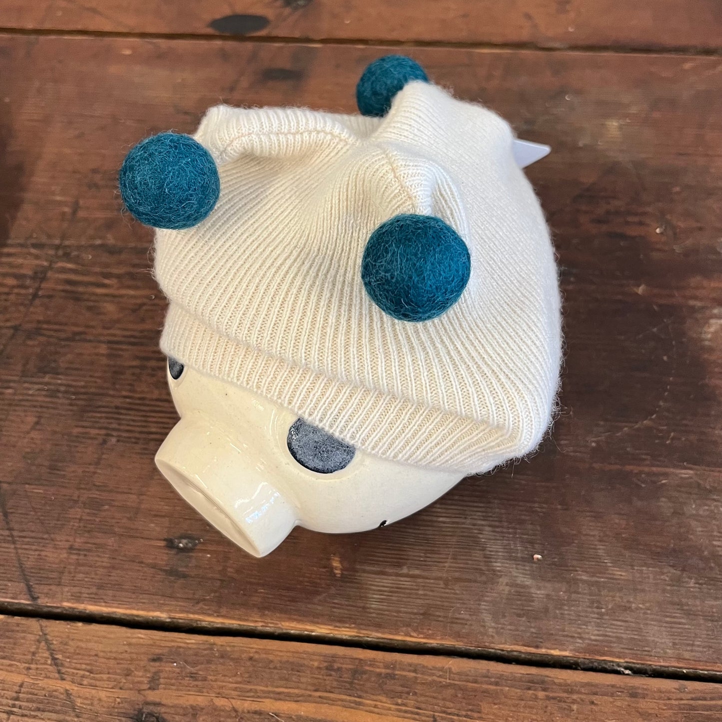 Repurposed Cashmere Baby Hat - Newborn