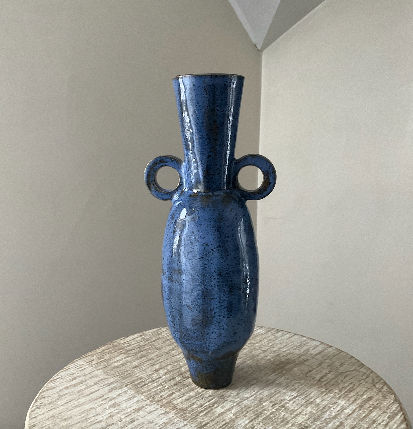 Claude Renaud HB Blue Amphora Vase