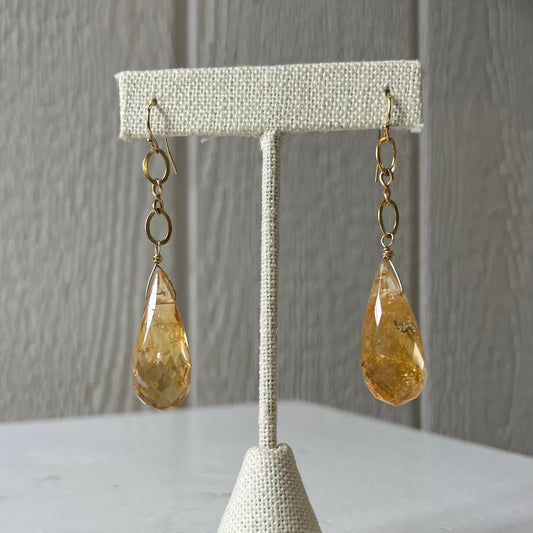 Citrine Teardrops