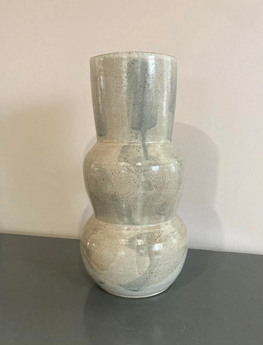 Claude Renaud - Greige Swirls 3-tier Vase