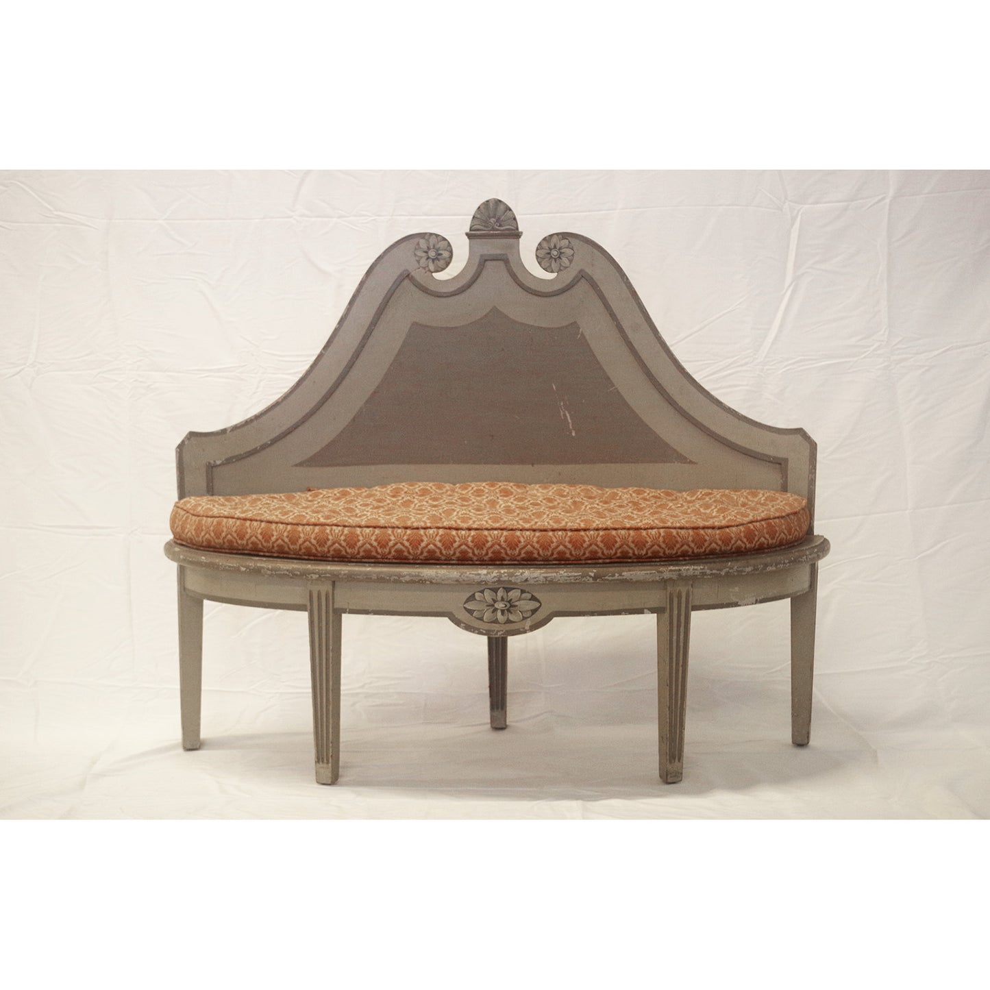 Italian 19th Century Painted Bench