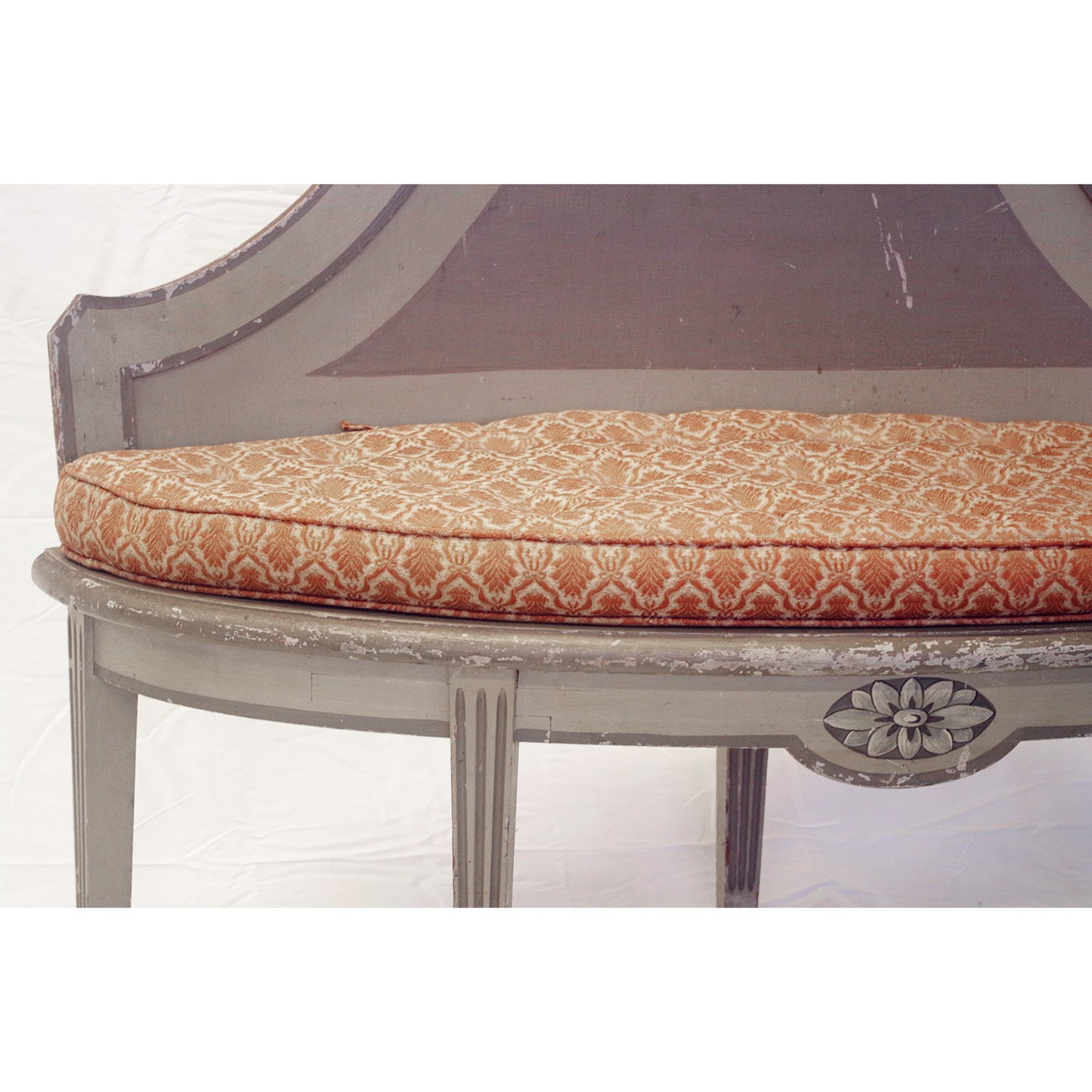 Italian 19th Century Painted Bench