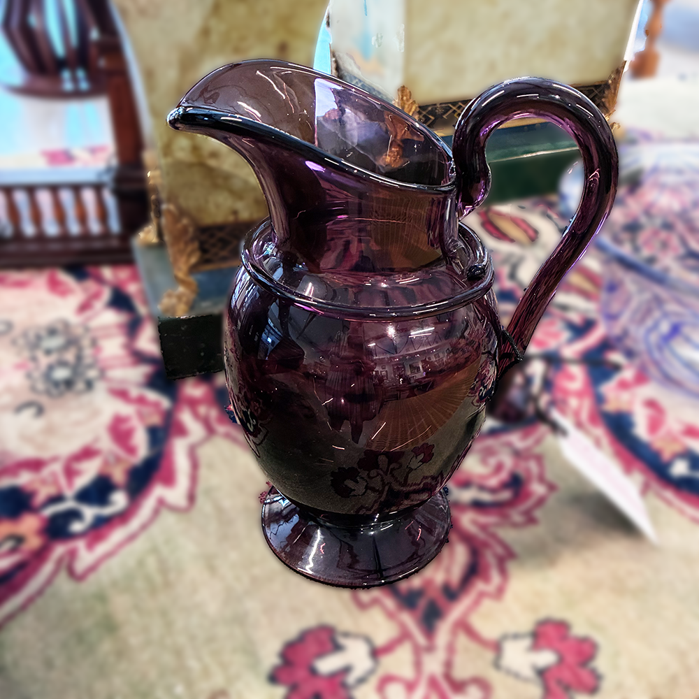 Amethyst Glass Pitcher