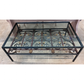 Glass-Topped Coffee Table with 18th C. Communion Rail Under Tier