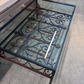 Glass-Topped Coffee Table with 18th C. Communion Rail Under Tier