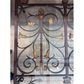 Glass-Topped Coffee Table with 18th C. Communion Rail Under Tier