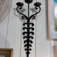 Pair Medieval-Style Three-Arm Sconces