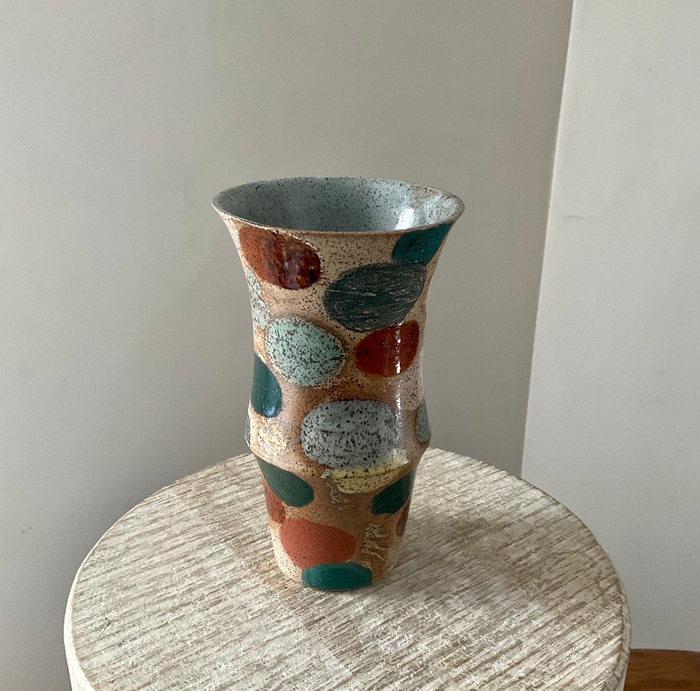 Claude Renaud Multicolor Dot Vase