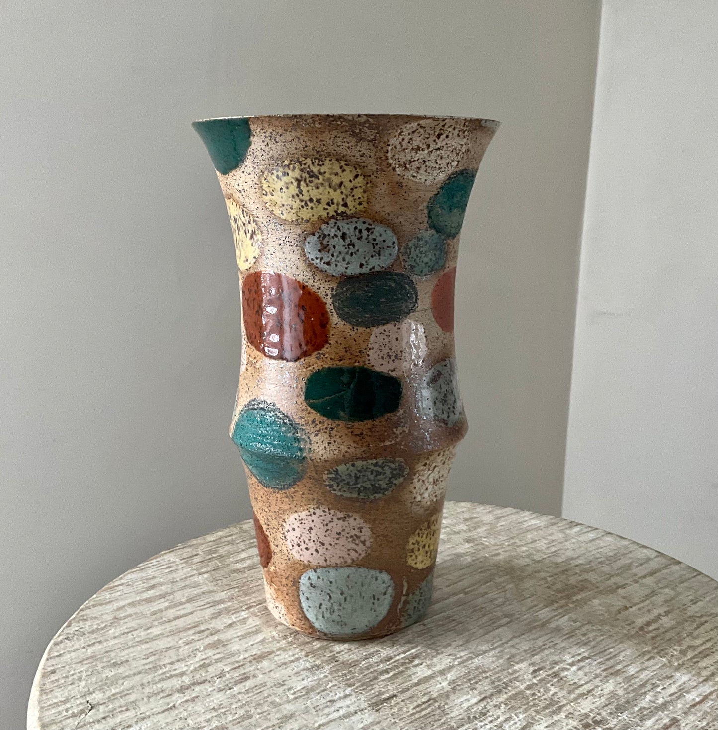 Claude Renaud Multicolor Dot Vase