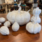 Ceramic Medium Pumpkin with Tall Stem