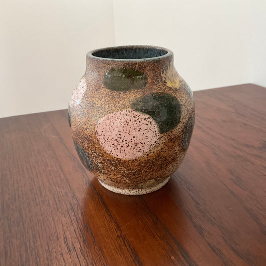 Claude Renaud Multicolor Dot Vase