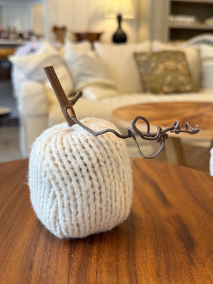 Handmade Wool Pumpkin - medium