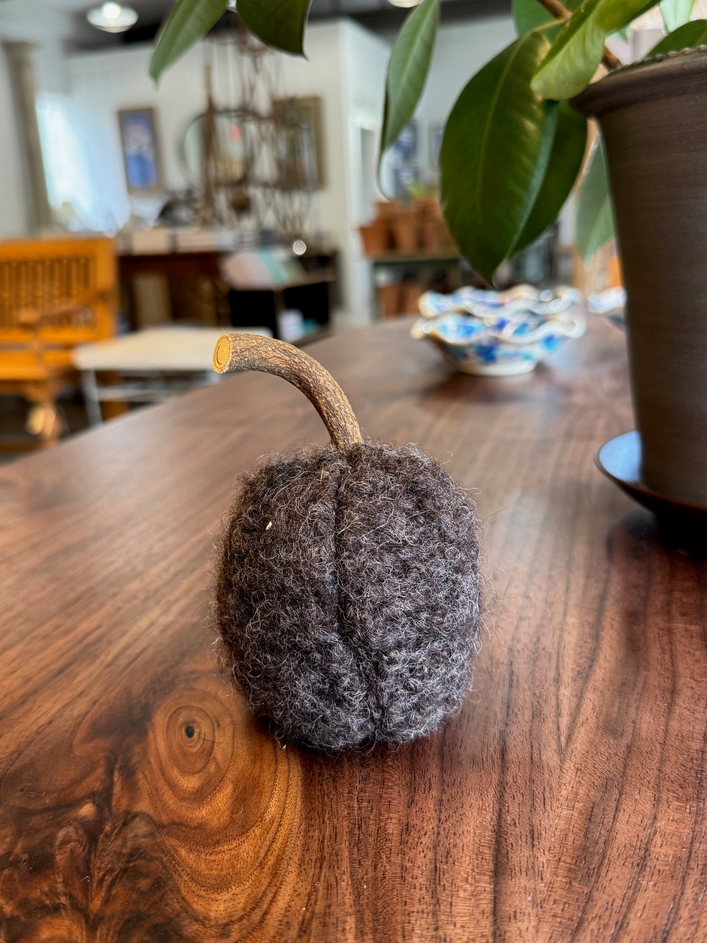 Handmade Wool Pumpkin - small