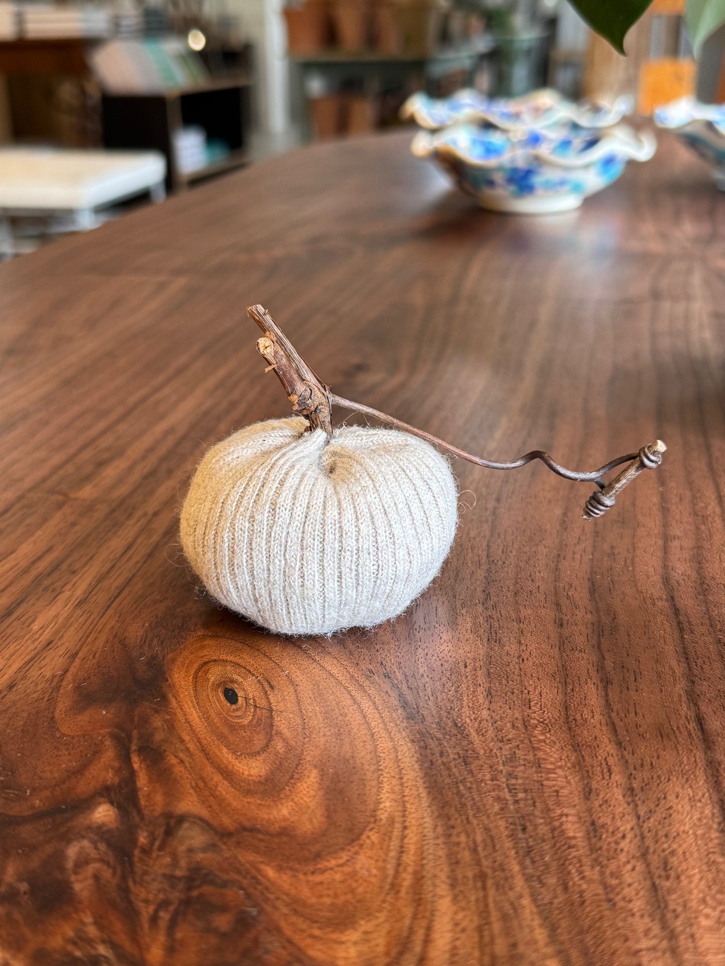 Handmade Wool Pumpkin - small