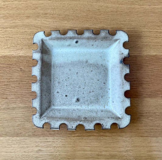 Beige Sculptural Cut-Out Tray