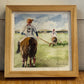 MEGAN RUCH FRAMED WATERCOLOR - POLO