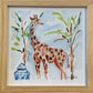 MEGAN RUCH FRAMED WATERCOLOR - GIRAFFE