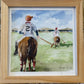 MEGAN RUCH FRAMED WATERCOLOR - POLO