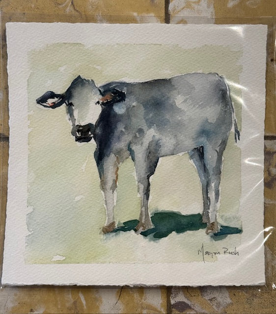 Original Watercolor - Cow