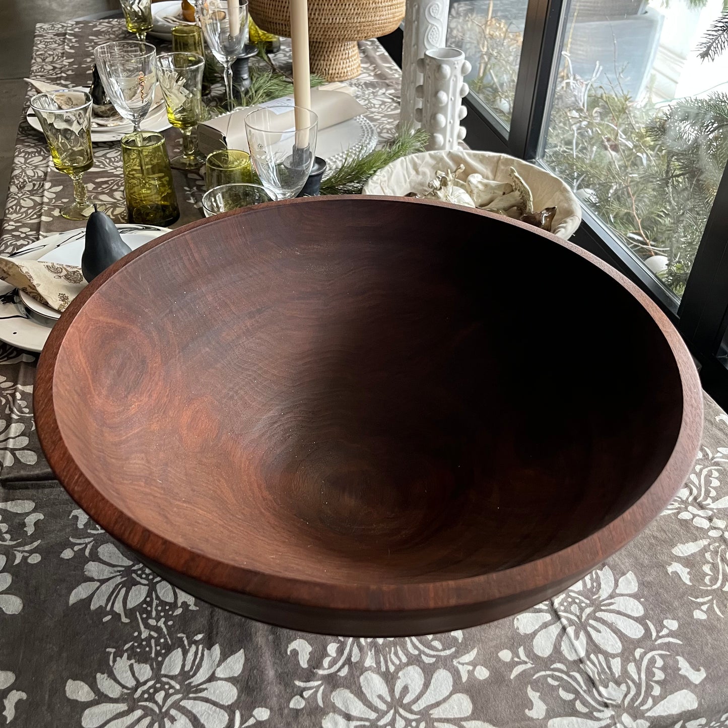 Large Black Walnut Bowl