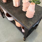 Rare Iron Potting Table with Shelf