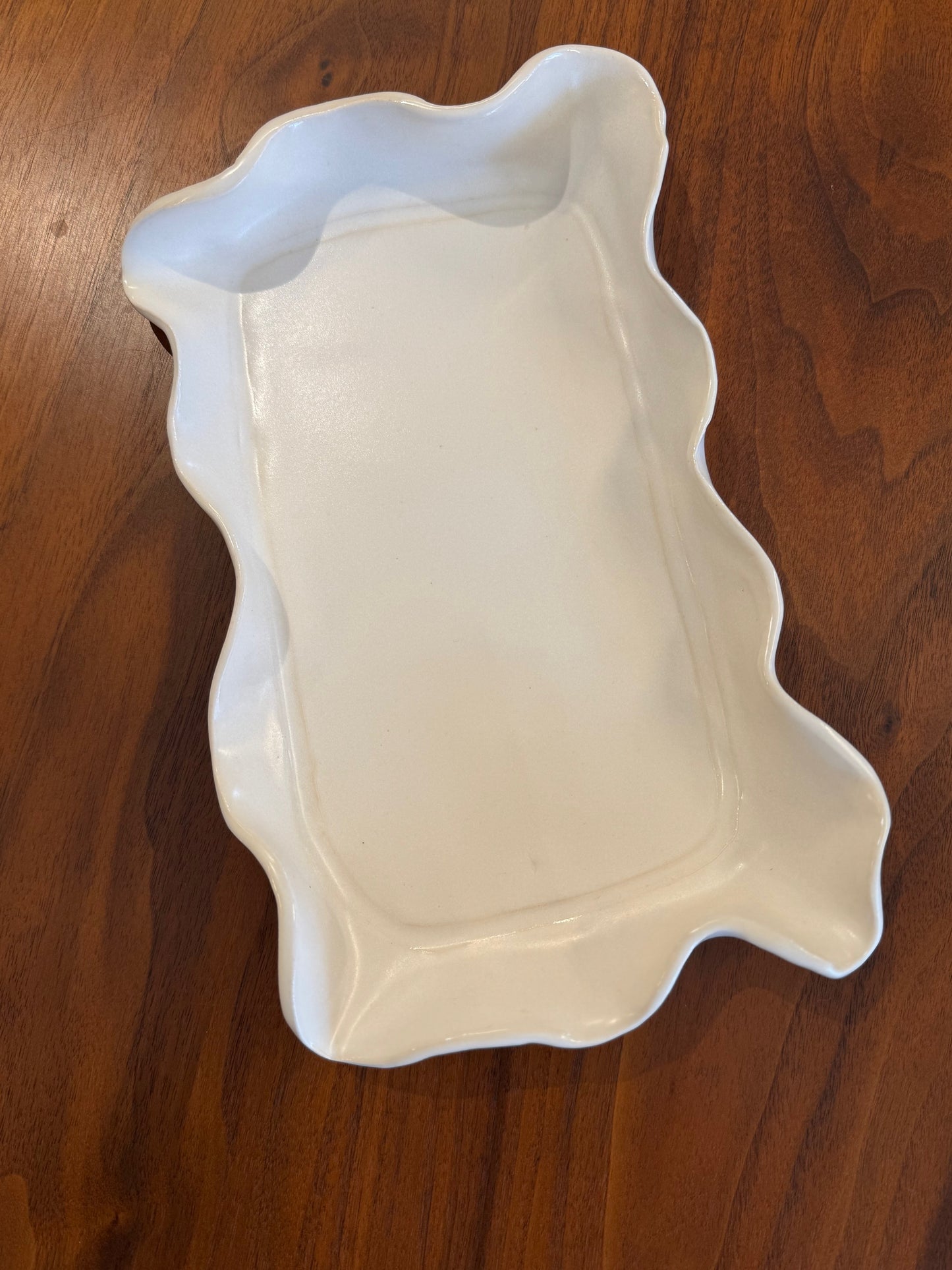 The Scalloped Hand-built Ceramic Tray