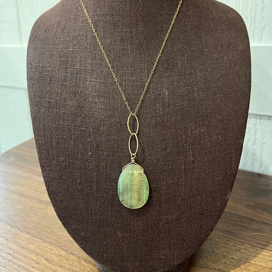 Fluorite Pendant Necklace