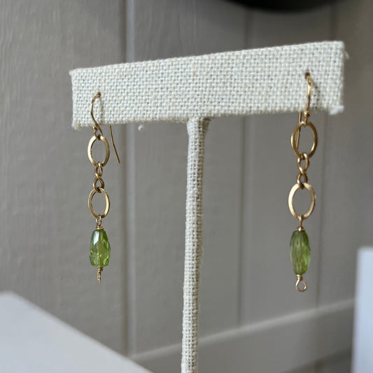 Peridot Drop Earrings