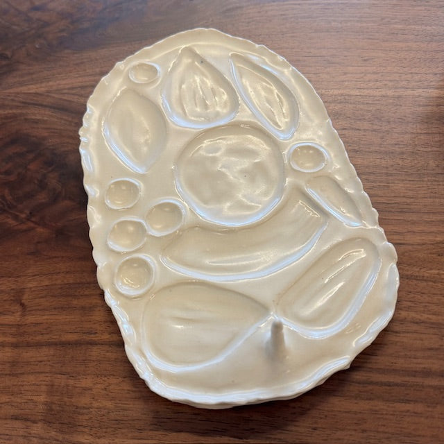 Handmade Ceramic Scalloped Jewelry Tray