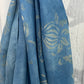 Botanically Dyed Silk Scarf - Blue Floral