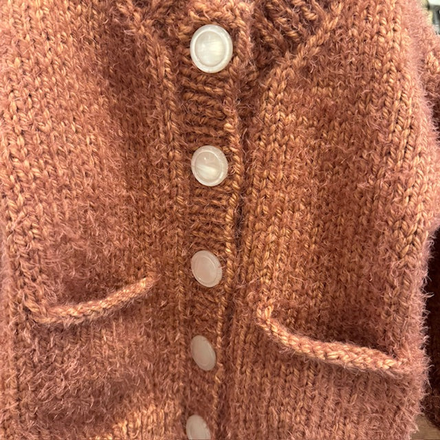 Baby Sweater & Hat Set - Burnt Orange