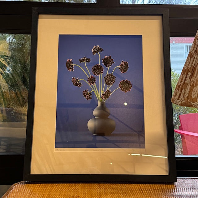 Tiny Vases Velvet Night Framed Photograph