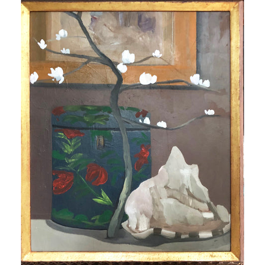 PAINTED TOLE BOX AND SHELL